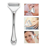 1Pc Zinc Alloy Derma Roller Skincare Roller Massager Facial Skin Care Cleaner Tool Beauty Divice Wrinkle Remover (Silver)