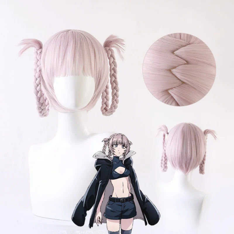 Anime Call of The Night Nanakusa Nazuna Cosplay Costume Wig Set Black Cloak Jacket Leather Vest Shorts Outfit Birthday Gift