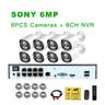 XMeye SONY 6MP POE IP Camera System KIT Face Person Detection Onvif CCTV Video Surveillance Security AI