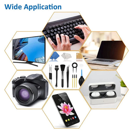 12 In 1 Keyboard Cleaning Kit Pc Phone Cleaning Kit Keyboard Cleaner, Keycap Puller Earbud Cleaning Brush Set