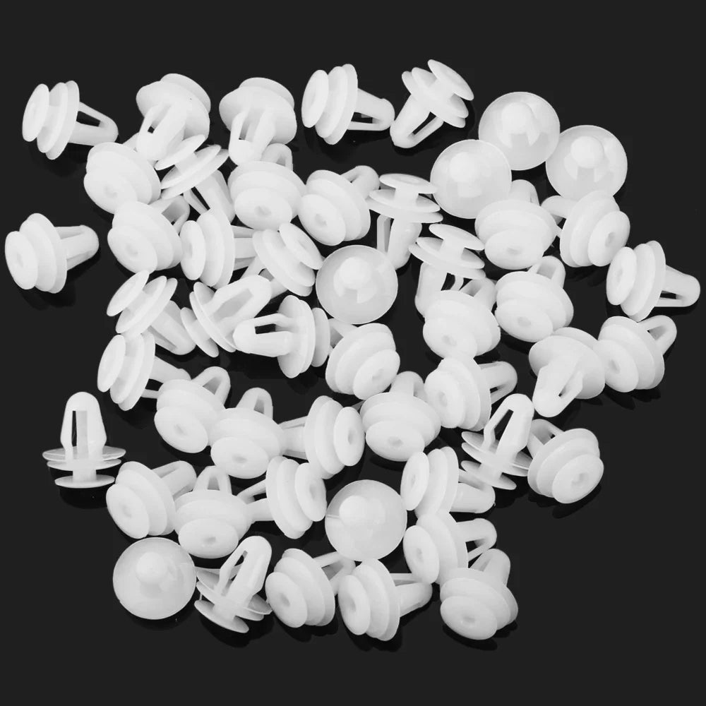 50PCS Universal Auto Door Panel Clips Fixing Fastener 9mm Hole Car Interior Door Trim Panel Card Clip Rivet