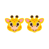 5/10 Pieces Brand New Giraffe Head Silicone Animal Beads Food Grade DIY Pacifier Chain Accessories Baby Toys BPA Free