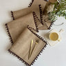 Jute Wedding Festival Christmas Tablecloth Porch Cover Towel Table Cloth Table Runner Wind Linen Woven Decoration