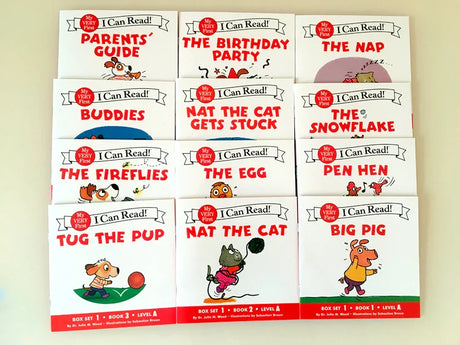 I Can Read Phonics 12 Books/Set English Story Picture Pocket Book for Kids Montessori Learning Toys Classroom Teaching Aids