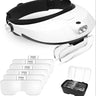 5 Lens LED Repair Helmet Headband Magnifying Glass 1X 1.5X 2X 2.5X 3.5X Head Loupe Magnifier Head Mounted Magnifier