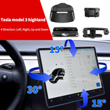 Swivel Mount for Tesla Model 3 highland Tilt Screen Rotate display bracket Model Y Rotary Monitor Switch Accessories 2023 2024