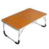 Folding Laptop Desk, Portable Foldable Camping Table, Mini Picnic Table with Storage Space, Lap Desk Reading Holder for Anywhere