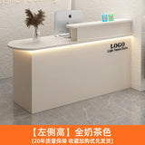 White Stylish Reception Desks Corner Light Bar Office Checkout Reception Desks Beauty Salon Mostrador Commercial Furniture