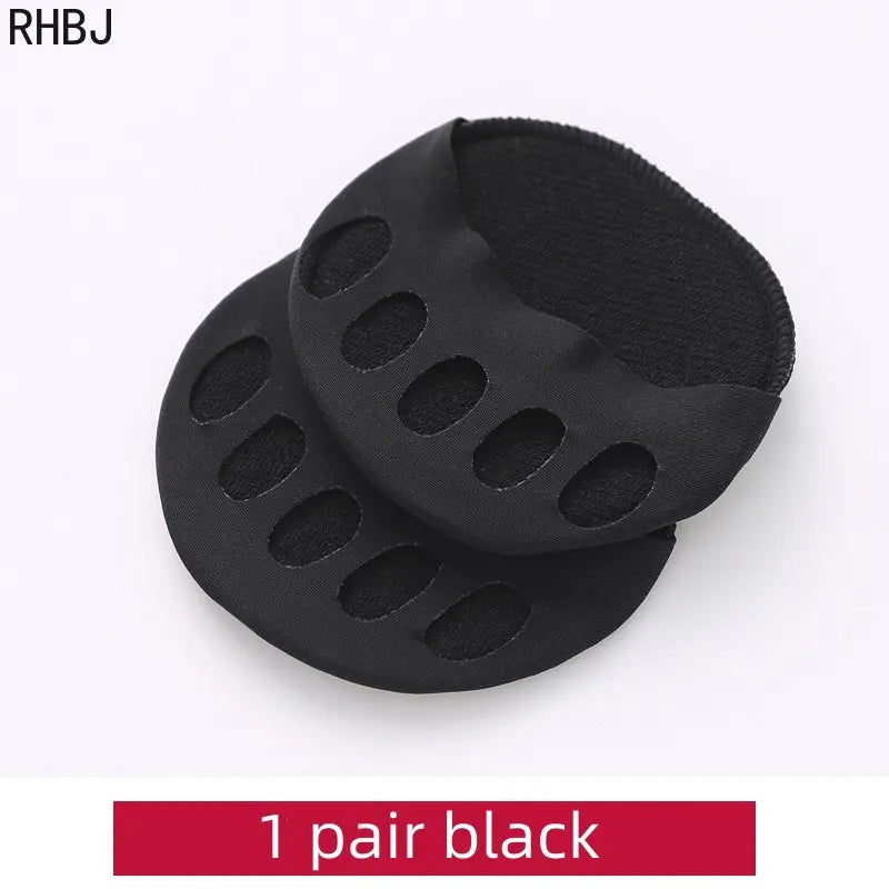 RHBJ 2pcs/set Five Toes Forefoot Pads for Women High Heels Half InsolesSilicone Insoles Gel Insoles Breathable Foot Care Tool