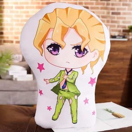 Animation Derivatives Kujo Jotaro Jolyne Weather Report Giorno Giovanna Anime Plushie Cushion Bolster Doll Stuffed Plush Toys