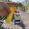 SpongeBob SquarePants Anime Figures Keychain Sandy Patrick Star Squidward Tentacles Bag Keyring Charm Kids Toys Birthday Gifts