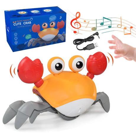 Kids Induction Escape Crab Crawling Toy Baby Electronic Pets Musical Toys Educational Toddler Moving Toy Christmas Gift