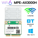 WiFi 6E AX210HMW Mini PCI-E Wifi Card Bluetooth 5.3 For Intel AX210 Network Card Wifi 6 AX200 802.11AX Wireless Adapter