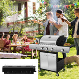 4 Pieces Barbeque Heats Plates Outdoor Cooking Stainless Steel Burner Grill Shielding Tent BBQ Cookware Accessories