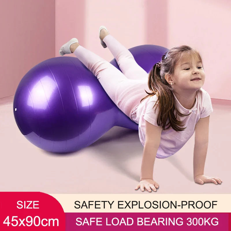 Explosion-proof Peanut Balls Fitness Yoga Gym Massage Fitball Sport Exercise Pilates Equipment Balance Ball Gymnastics Equipment