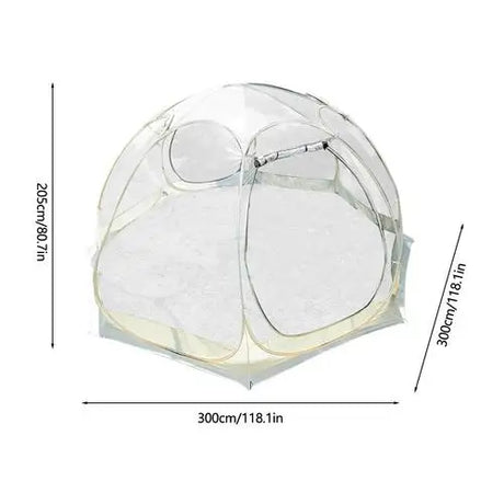 Portable Camping Transparent Tent 5-10 Person Starry Bubble Tent Outdoor Sun Room 360 Degree Panoramic Window Spherical Tents