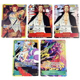 Anime One Piece TCG OPCG Replica Japanese Version Card Game OP02 Luffy Shanks Ace Nami Roronoa Zoro Game Anime Collection Cards