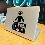 DJ Turntable Music Vinyl Laptop Sticker for Apple Macbook Pro 14 16 Air 13 Retina 15 Inch Mac Cover Skin Tablet Notebook Decal