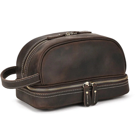 Clutch bag luxury design cosmetic leather men woman storeage travel large makeup s male female toilet cowskin