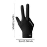 1pcs Polyester Spandex Snooker Billiard Cue Glove Pool Left Hand Open Three Finger Accessory 3 Fingers Pool Billiard Gloves