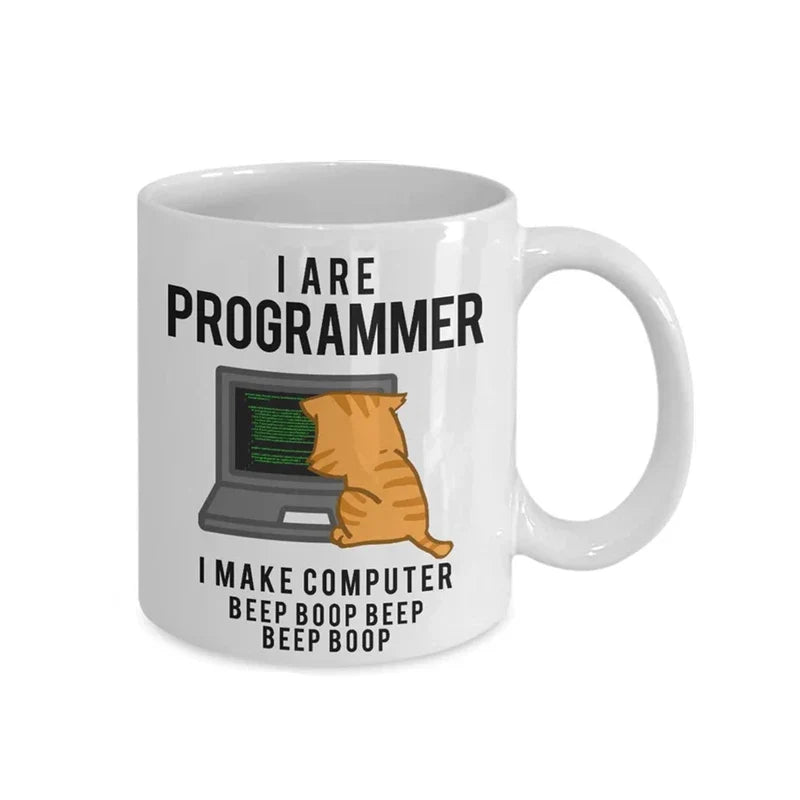 Engineer Mugs Computer Programmer Cups Programming Debugging Teaware Tea Coffee Coffeeware Geek Nerd Coworker Gift Coder Unicode