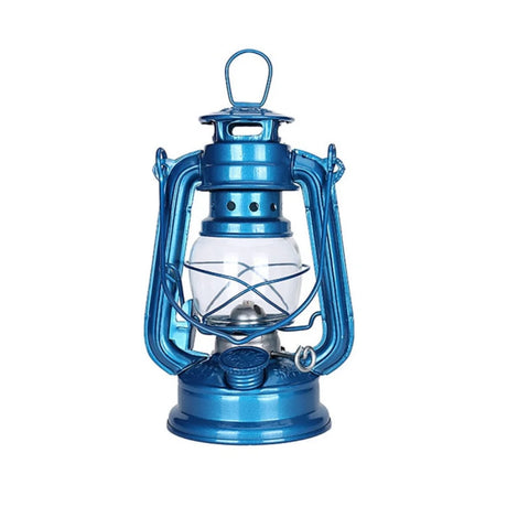 1PC 19cm Retro Outdoor Camping Kerosene Lamp Portable Lantern Bronze Colored Oil Lamp Vintage Photo Props Outdoor Camping Lights