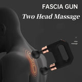 Double Fascia Gun Vibrator Double Massage Gun Body Massagers Fascia Massage Guns Back and Neck Massager Electric Foot Massager