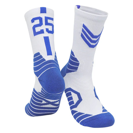 $19.99 5 Pairs Men's Athletic Crew Socks Performance Thick Cushioned Sport Basketball Running Training Compression Sock