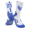 $19.99 5 Pairs Men's Athletic Crew Socks Performance Thick Cushioned Sport Basketball Running Training Compression Sock