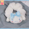 Kawaii Lolita Hairpin Cinnamoroll Sanrio Plush Cartoon Cute Hair Tie Bow Headwear Rubber Band Girls Jk Hair Ring Head Rope