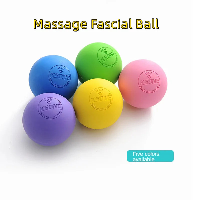 Rubber Fascia Massage Ball Yoga Fitness Muscle Relaxation Pain Relief Lacrosse Massage Ball Portable Physiotherapy Ball