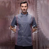 Men Women Kitchen Work Uniform Adult Unisex Chef Jacket Coat Cook Hotel Restaurant Canteen Cake Shop Cafe Shirt Cooking Costume