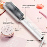 Electric Hot Comb Multifunctional Straight Hair Straightener Comb Negative Ion Anti-Scalding Styling Tool Straightening Brush