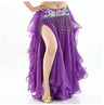 2022 New  Belly Dancing Skirt Woman Chiffon Split Sexy Gypsy Spanish Flamenco Oriental Ethnic Performance Costumes