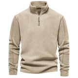 Men Winter Pullover Sweatshirts Fleece Warm Stand-up Collar Pullovers High Quality Male Autumn Outwear Casual Sweatshirts XXL