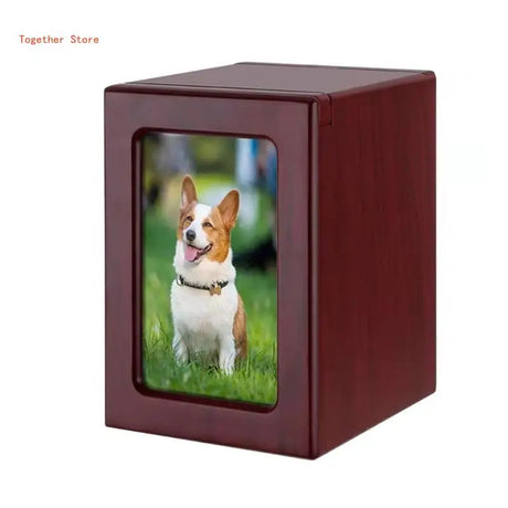 Pet Urn Dog Urns Ashes Loss Gifts Memorial Picture Frame Box Cremation Solid Photo Dogs Funerary Caskets Supplies 6XDD