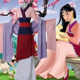 Film and Animation Mulan Cosplay Women's Hanfu Cosplay Mulan Performance Costume Ancient Costume