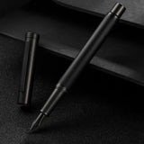 Hongdian Black Forest Metal Fountain Pen Titanium Black EF/F/Bent Nib Beautiful Tree Texture Writing Ink Pen for Business Office