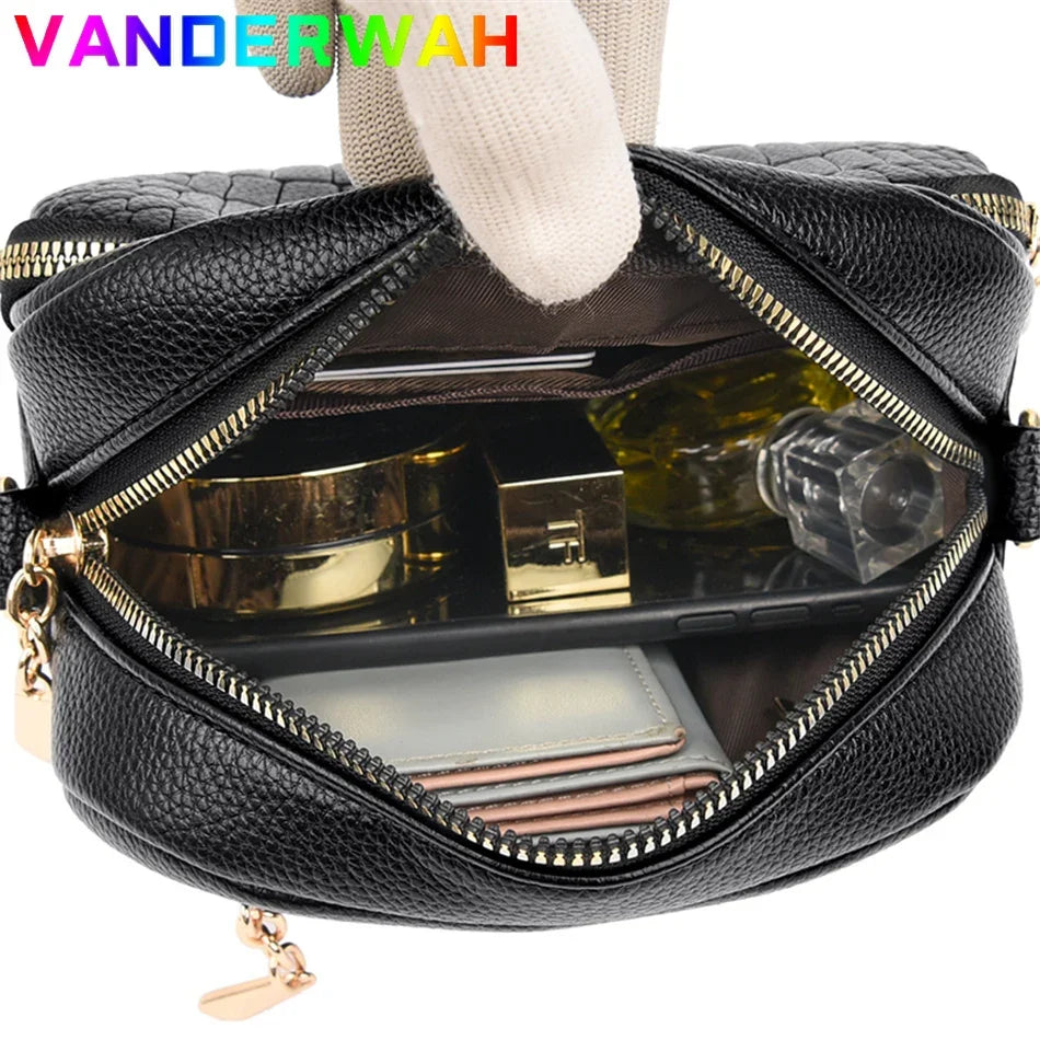 Women's Small Stone pattern Crossbody Bags 2024 Summer Fashion Designer Shoulder Purses and  Handbags Soft Leather Messenger Sac