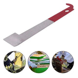 Apiculture J Shape Hook Stainless Steel Bee Hive Scraper Cut Knife Tools Multifunctional Scraping Supplies Beekeeping Equipment