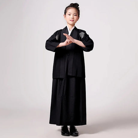 Children Kimono Traditional Japanese Style Peacock Yukata Dress for Girl Kid Cosplay Japan Haori Costume Asian Clothes