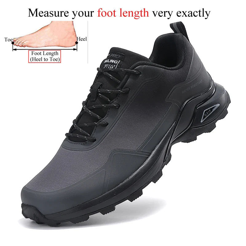 Waterproof Anti-Skid Trail Running Shoes Hiking Trekking Shoes Men Outdoor Sneakers Tracking Camping Tourism Big Size 48 49