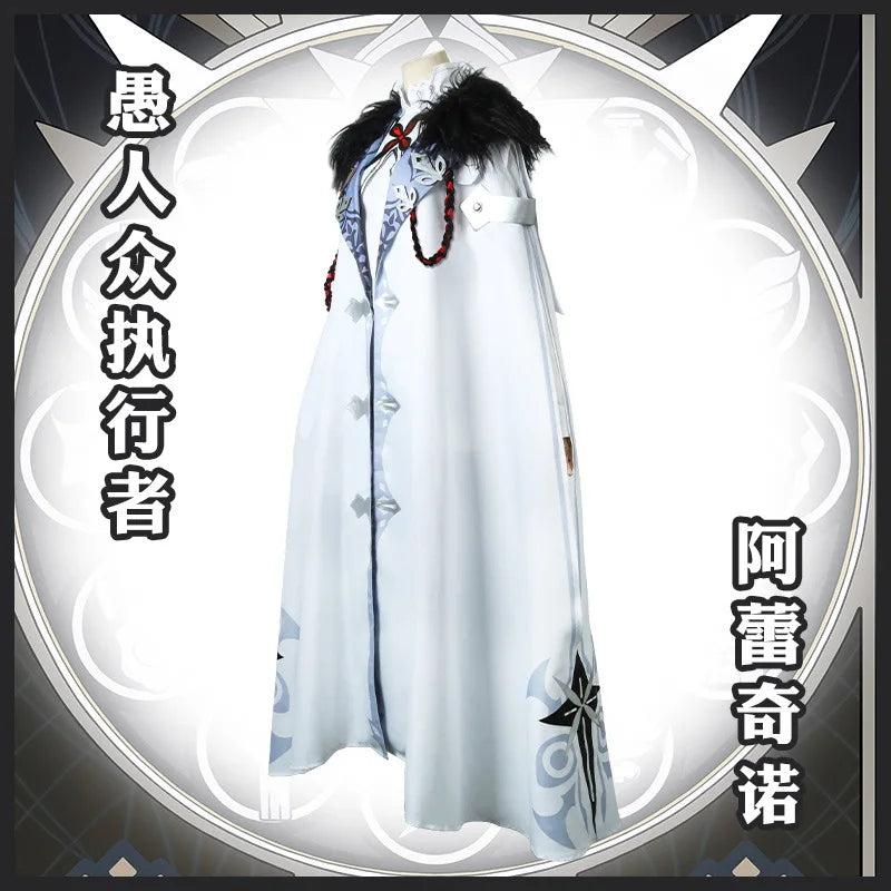 Game Anime Genshin Impact Fatui The Knave Arlecchino cosplay cloak halloween clothes Uniform New Skin