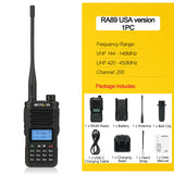 Retevis RA89 Walkie Talkie USB C Charge IP68 Waterproof 10W Long Range Two Way Radio Intelligent Noise Reduction ht Transceiver