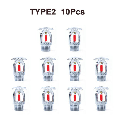 5PCS/10PCS Bronze 68 Degrees Pendent Fire Sprinkler Head 1/2" DN15 Extinguishing System Protection For School Gym Public