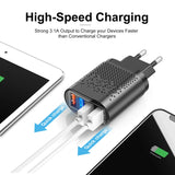 3.1A USB Charger Mobile Phone Adapter 4 Ports Multi Charger UK/US Plug Wall Charger For Huawei Xiaomi Redmi POCO Tablets Laptops