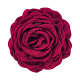 Fabric Rose Flower Crab Hair Clip Ins Popular Hair Catches for Women Pink Black Plastic Hair Clamps Girls' Spring Accessories