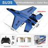 RC Plane SU35 2.4G With LED Lights Aircraft Remote Control Flying Model Glider EPP Foam Toys Airplane For Children Gifts