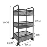 Food Trailer Trolley Rolling Cart Organizer Metal Vegetable Utility Trolley Wine Garden Grocery Archivadores Restaurant Furiture