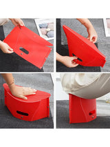 Portable Folding Step Stool Card Folding Shrink Stools Outdoor Camping Fishing Chair Home Travel Multifunction Non Slip Chairs